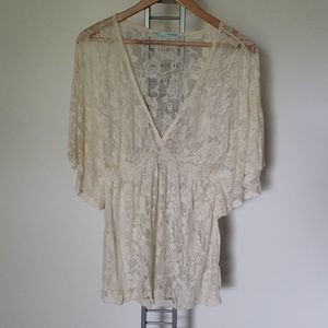 Lace Empire Waist Top